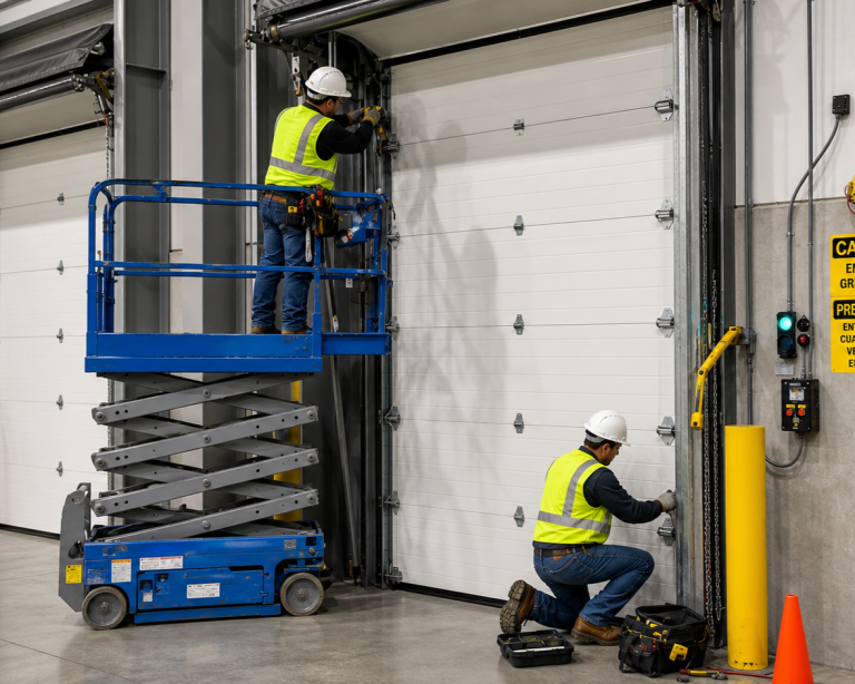 Dock Door Repairs on an industrial facility Washington, Missouri