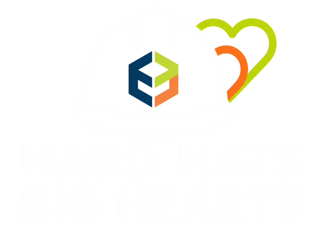 Hard Hats Big Hearts Community Program Logo